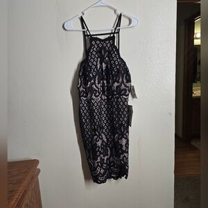 City Studio Black Midi Dress